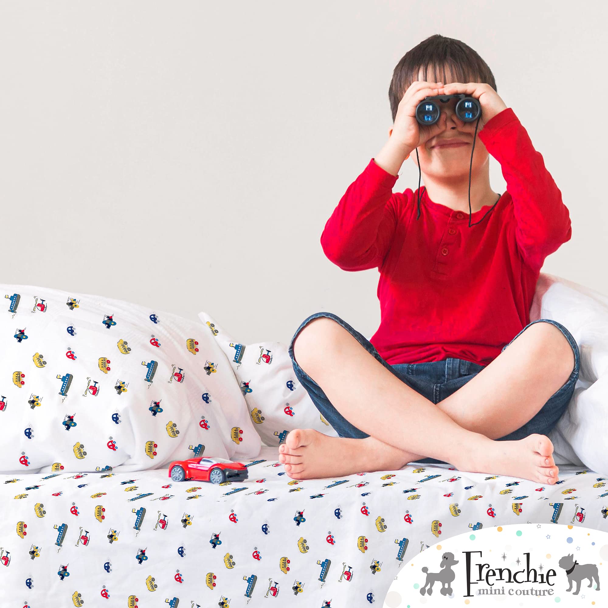 Amazon.co.jp: Frenchie Mini Couture ベビーベッドシーツ ツイン